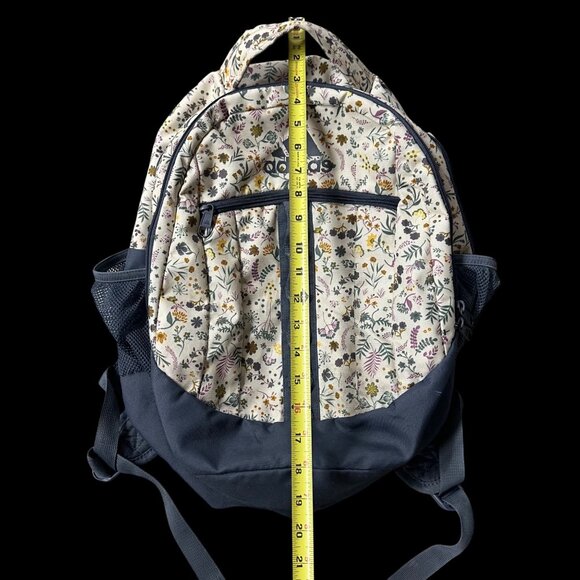 Adidas Stratton III Backpack Woodland Floral Cream Gray Multiple Pockets - Picture 15 of 15